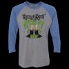 Unisex Triblend Three-Quarter Raglan T-Shirt Thumbnail