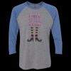 Unisex Triblend Three-Quarter Raglan T-Shirt Thumbnail