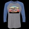 Unisex Triblend Three-Quarter Raglan T-Shirt Thumbnail
