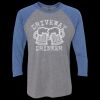 Unisex Triblend Three-Quarter Raglan T-Shirt Thumbnail