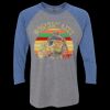 Unisex Triblend Three-Quarter Raglan T-Shirt Thumbnail
