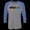 Unisex Triblend Three-Quarter Raglan T-Shirt Thumbnail