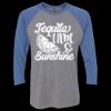 Unisex Triblend Three-Quarter Raglan T-Shirt Thumbnail