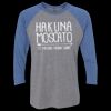 Unisex Triblend Three-Quarter Raglan T-Shirt Thumbnail