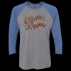 Unisex Triblend Three-Quarter Raglan T-Shirt Thumbnail
