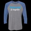 Unisex Triblend Three-Quarter Raglan T-Shirt Thumbnail
