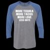 Unisex Triblend Three-Quarter Raglan T-Shirt Thumbnail