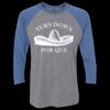 Unisex Triblend Three-Quarter Raglan T-Shirt Thumbnail
