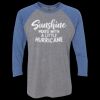 Unisex Triblend Three-Quarter Raglan T-Shirt Thumbnail