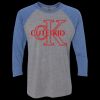 Unisex Triblend Three-Quarter Raglan T-Shirt Thumbnail