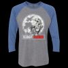 Unisex Triblend Three-Quarter Raglan T-Shirt Thumbnail