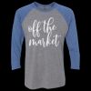 Unisex Triblend Three-Quarter Raglan T-Shirt Thumbnail