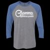 Unisex Triblend Three-Quarter Raglan T-Shirt Thumbnail