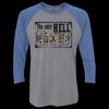 Unisex Triblend Three-Quarter Raglan T-Shirt Thumbnail