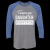 Unisex Triblend Three-Quarter Raglan T-Shirt Thumbnail