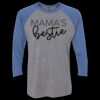 Unisex Triblend Three-Quarter Raglan T-Shirt Thumbnail
