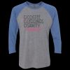 Unisex Triblend Three-Quarter Raglan T-Shirt Thumbnail