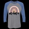 Unisex Triblend Three-Quarter Raglan T-Shirt Thumbnail
