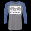 Unisex Triblend Three-Quarter Raglan T-Shirt Thumbnail