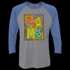 Unisex Triblend Three-Quarter Raglan T-Shirt Thumbnail