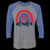 Unisex Triblend Three-Quarter Raglan T-Shirt Thumbnail