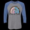 Unisex Triblend Three-Quarter Raglan T-Shirt Thumbnail