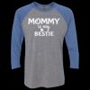 Unisex Triblend Three-Quarter Raglan T-Shirt Thumbnail