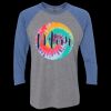 Unisex Triblend Three-Quarter Raglan T-Shirt Thumbnail