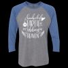 Unisex Triblend Three-Quarter Raglan T-Shirt Thumbnail