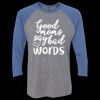 Unisex Triblend Three-Quarter Raglan T-Shirt Thumbnail