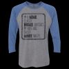 Unisex Triblend Three-Quarter Raglan T-Shirt Thumbnail