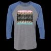 Unisex Triblend Three-Quarter Raglan T-Shirt Thumbnail