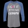Unisex Triblend Three-Quarter Raglan T-Shirt Thumbnail