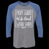 Unisex Triblend Three-Quarter Raglan T-Shirt Thumbnail
