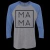 Unisex Triblend Three-Quarter Raglan T-Shirt Thumbnail