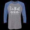 Unisex Triblend Three-Quarter Raglan T-Shirt Thumbnail