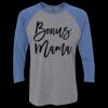 Unisex Triblend Three-Quarter Raglan T-Shirt Thumbnail