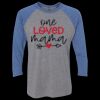 Unisex Triblend Three-Quarter Raglan T-Shirt Thumbnail