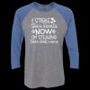 Unisex Triblend Three-Quarter Raglan T-Shirt Thumbnail