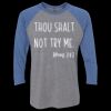 Unisex Triblend Three-Quarter Raglan T-Shirt Thumbnail