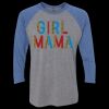 Unisex Triblend Three-Quarter Raglan T-Shirt Thumbnail