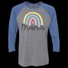 Unisex Triblend Three-Quarter Raglan T-Shirt Thumbnail