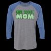 Unisex Triblend Three-Quarter Raglan T-Shirt Thumbnail