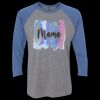 Unisex Triblend Three-Quarter Raglan T-Shirt Thumbnail
