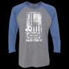 Unisex Triblend Three-Quarter Raglan T-Shirt Thumbnail