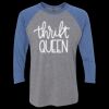 Unisex Triblend Three-Quarter Raglan T-Shirt Thumbnail