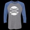 Unisex Triblend Three-Quarter Raglan T-Shirt Thumbnail