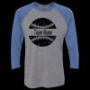 Unisex Triblend Three-Quarter Raglan T-Shirt Thumbnail