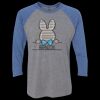 Unisex Triblend Three-Quarter Raglan T-Shirt Thumbnail