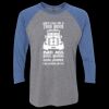 Unisex Triblend Three-Quarter Raglan T-Shirt Thumbnail